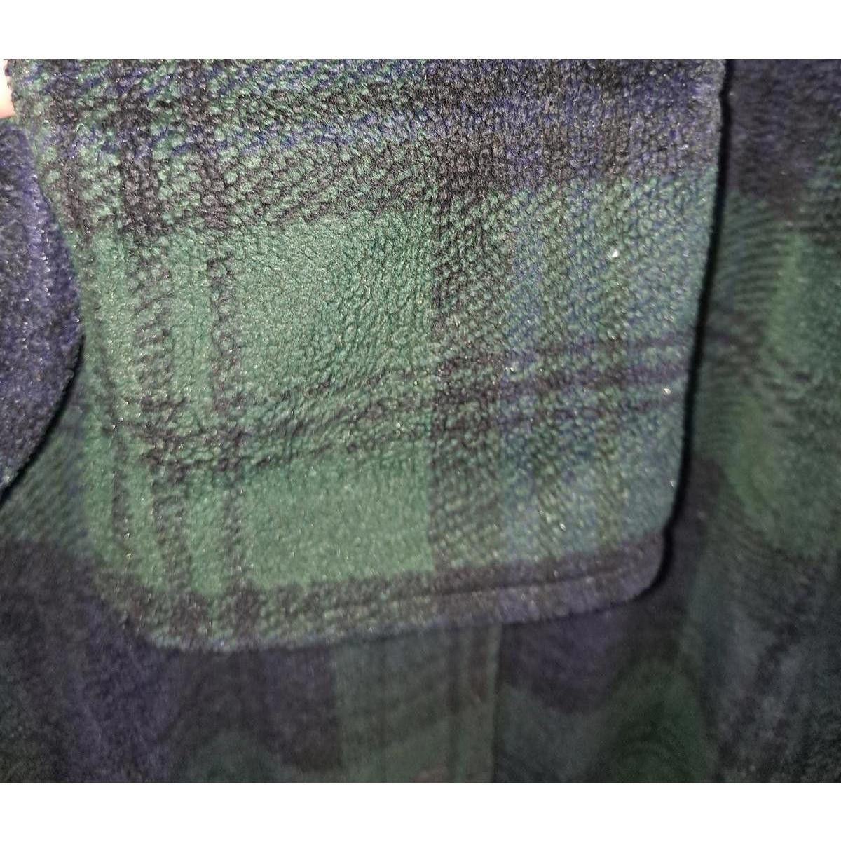 L.L. Bean L.L. Bean Green and Blue Plaid Thick Fleece Button Up With F Size US S / EU 44-46 / 1 - 2 Thumbnail