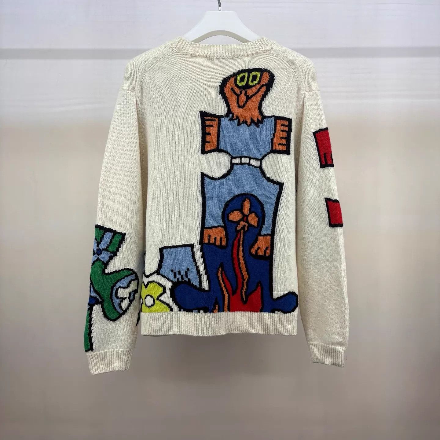 Louis Vuitton Louis Vuitton Abstract Cartoon Sweater M (New Unused) Size M / US 6-8 / IT 42-44 - 2 Thumbnail
