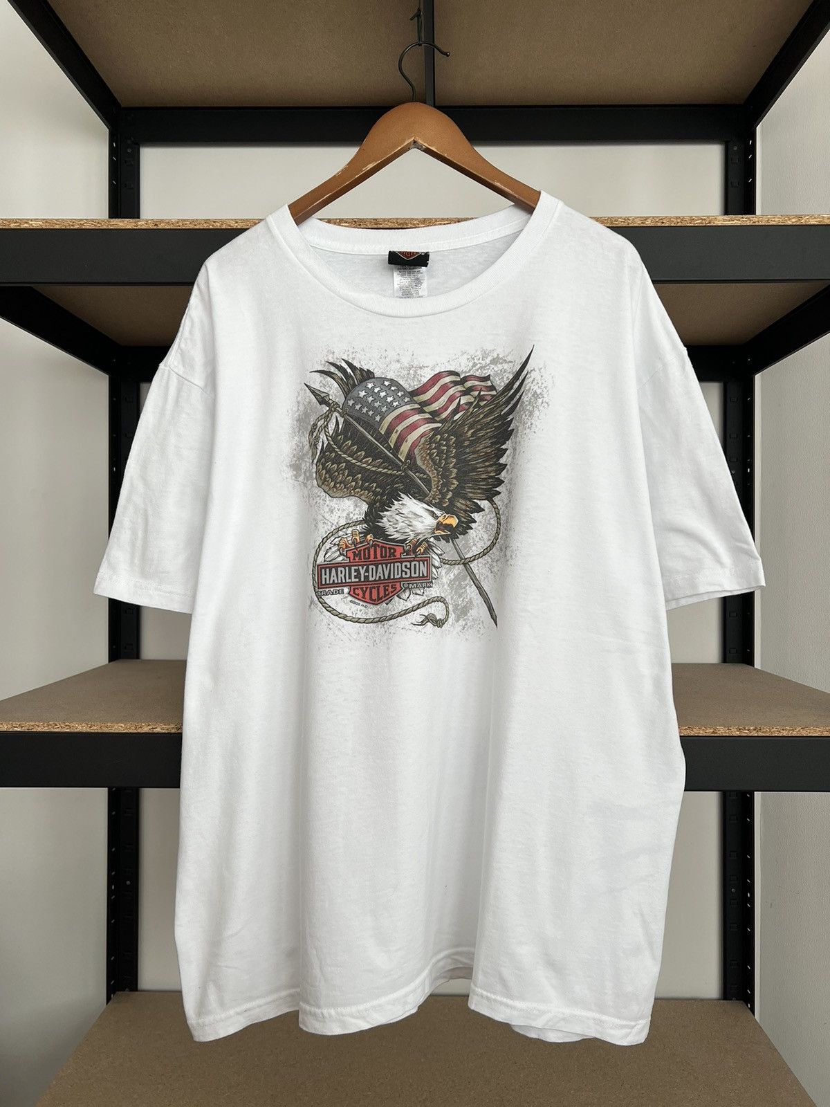 Harley Davidson Vintage 2020 Harley Davidson Eagle Switzerland White T-shirt Size US XXL / EU 58 / 5 - 1 Thumbnail