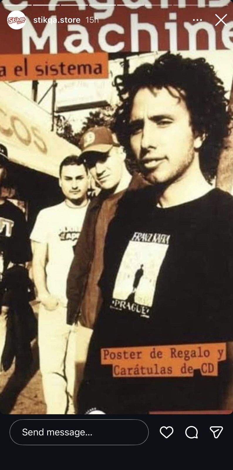Vintage Vintage Franz Kafka Wear by Zack De La Rocha RATM Tshirt Size US M / EU 48-50 / 2 - 7 Thumbnail