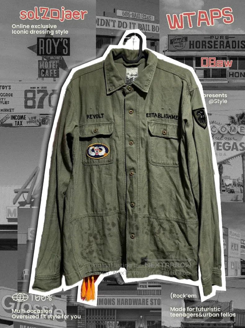 Wtaps Wtaps Oil stain badge two bags of shirts Size US M / EU 48-50 / 2 - 4 Thumbnail
