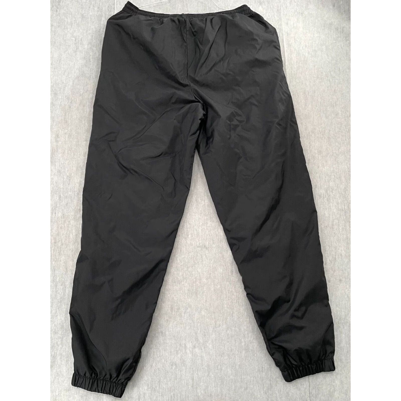 Nike VINTAGE Nike Track Pants Adult Medium Black Athletic Swoosh Logo Casual Men Size US 31 - 2 Thumbnail