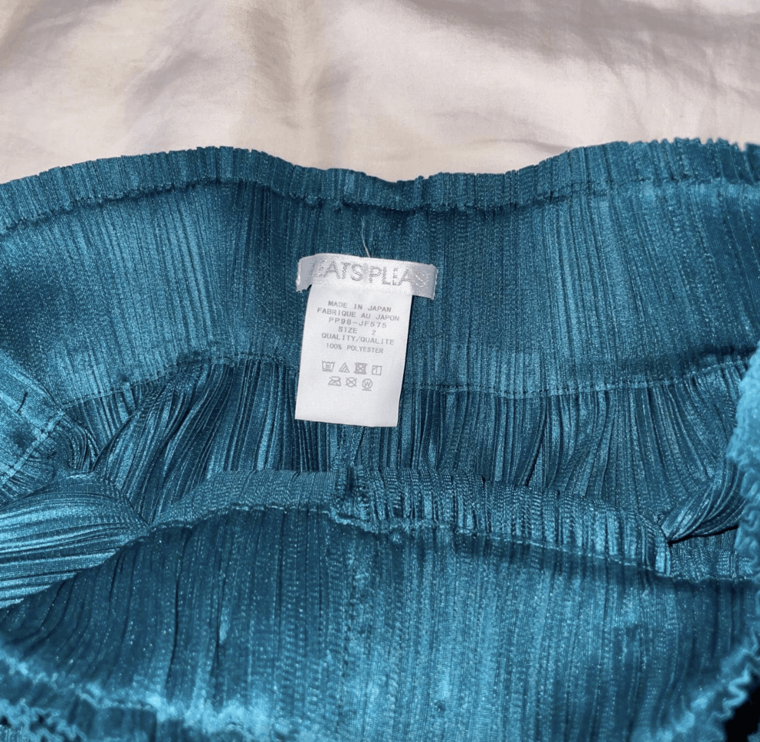 Pleats Please Issey Miyake issey miyake pleats please teal flowy front pleated pants Size 28" / US 6 / IT 42 - 6 Thumbnail
