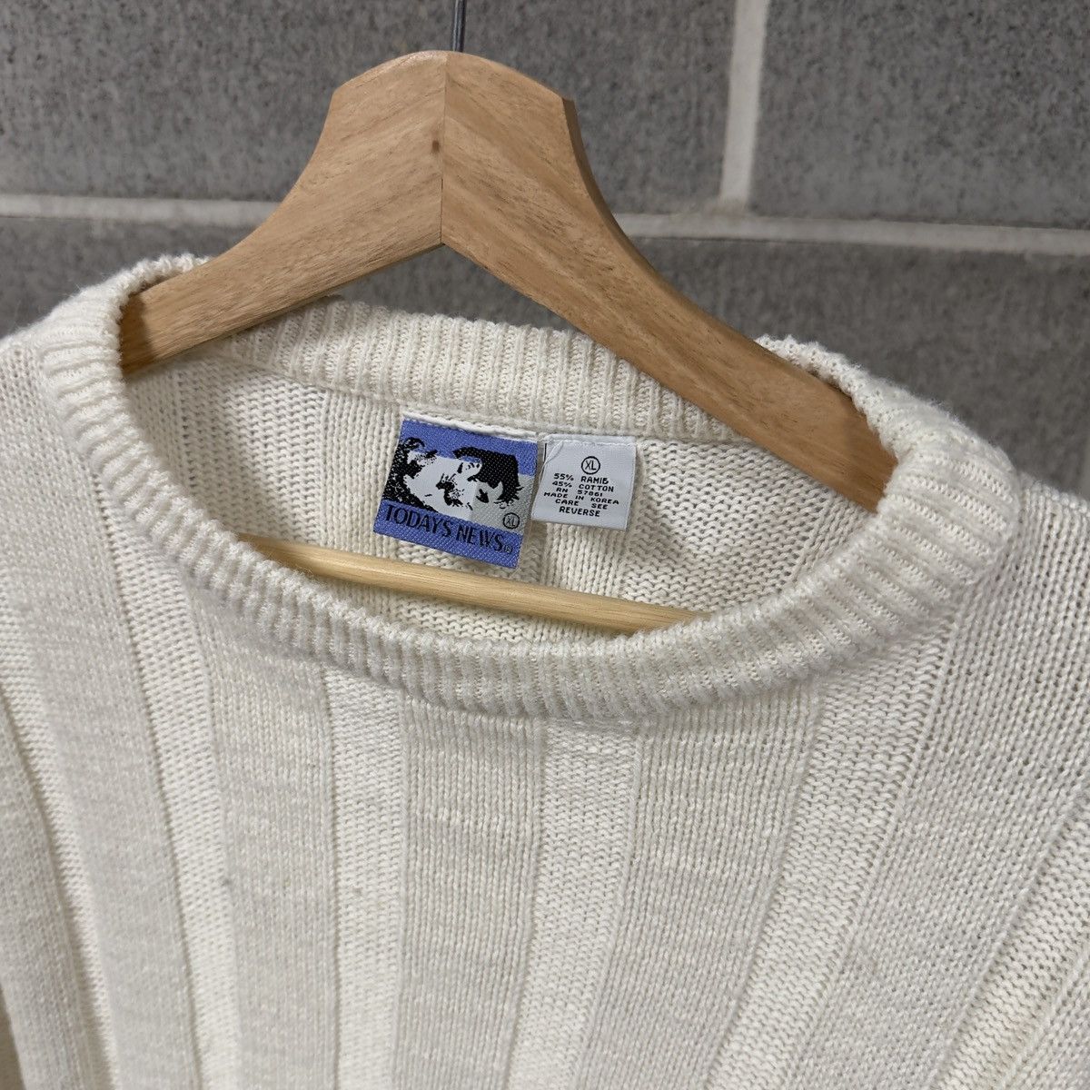 Vintage 90s Vertical Striped Knit Raime Cotton Sweater ERD Grunge Size US XL / EU 56 / 4 - 3 Thumbnail
