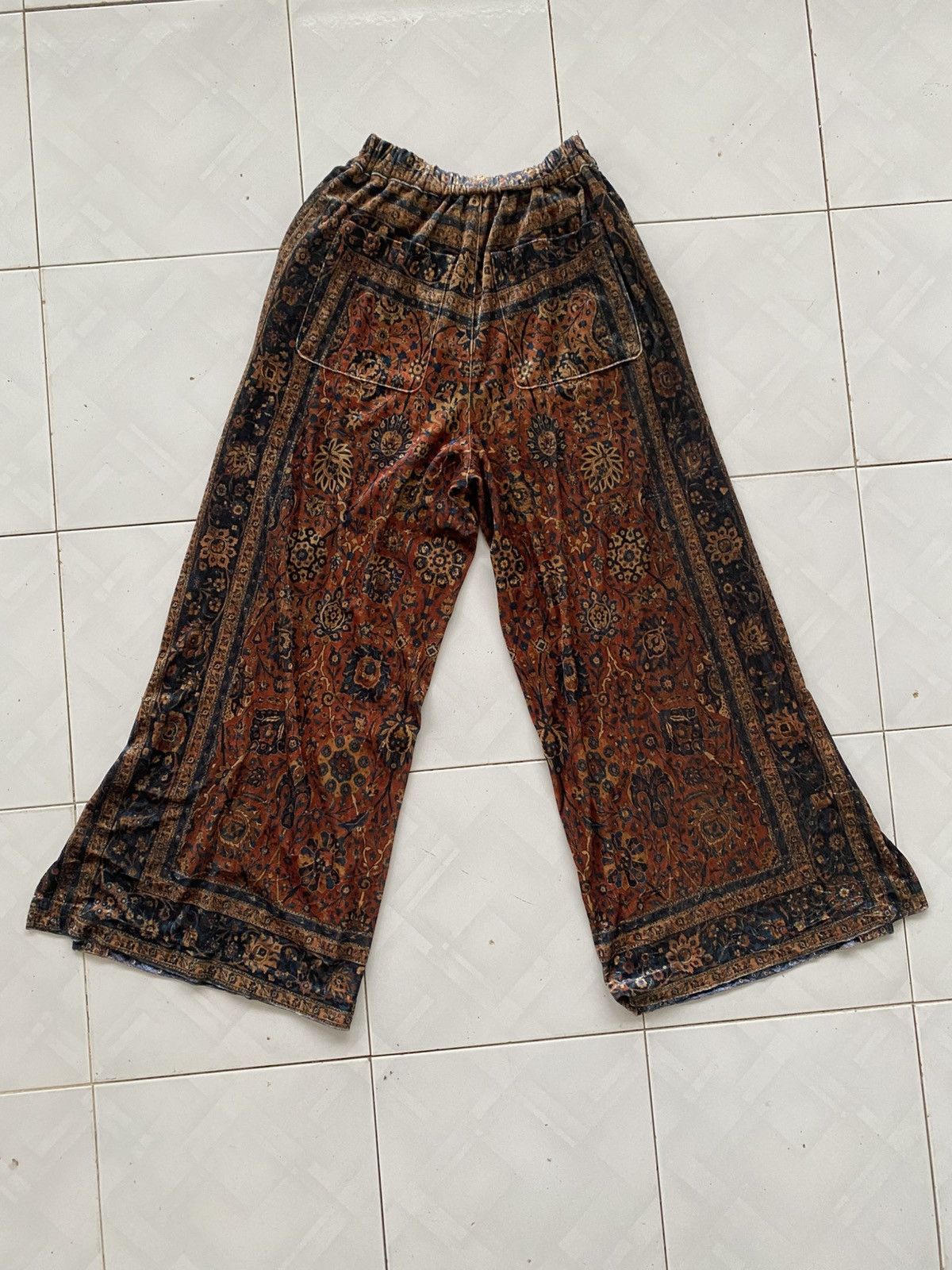 Japanese Brand × Le Grande Bleu (L.G.B.) GOA Abstract Wide Leg Flare Pant Size 30" / US 8 / IT 44 - 2 Thumbnail