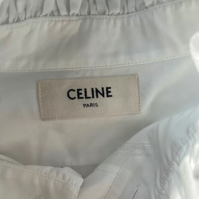 Celine CELINE size 39 French Collar White Poplin Shirt Size US M / EU 48-50 / 2 - 4 Thumbnail