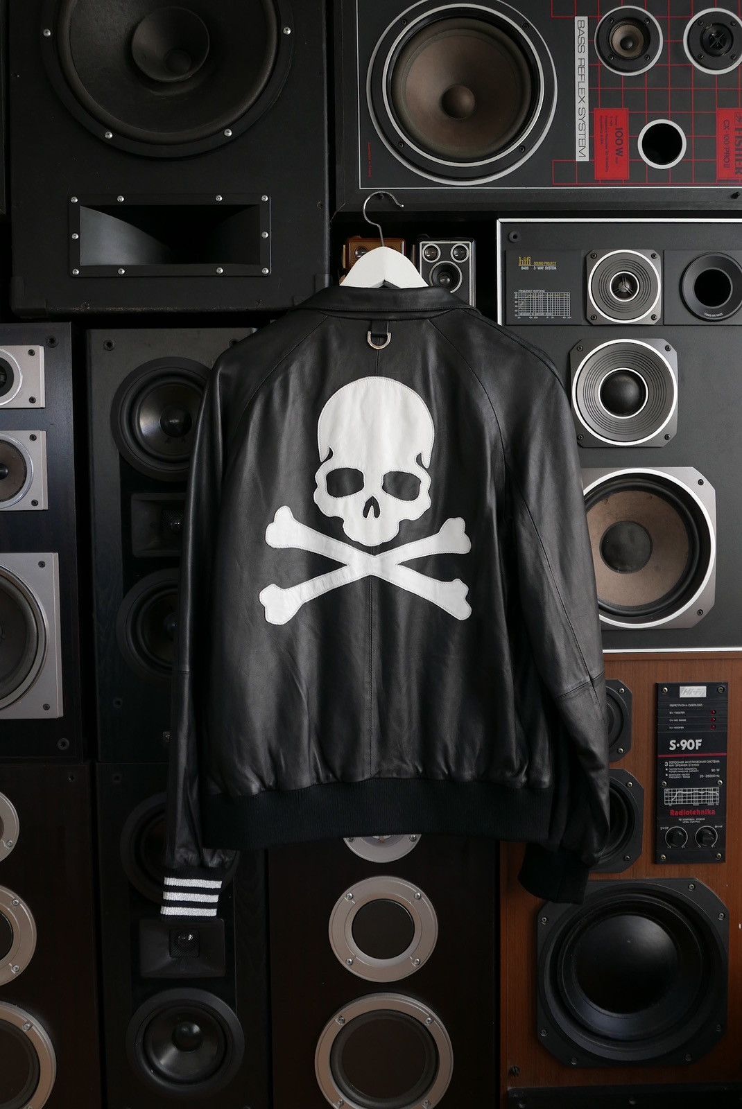 Adidas × Mastermind Japan Mastermind Japan x Adidas firebird leather varsity jacket Size US M / EU 48-50 / 2 - 1 Thumbnail