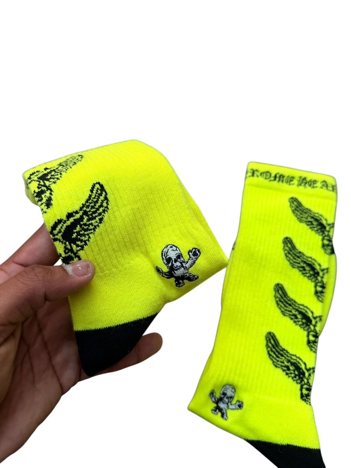 Chrome Hearts Chrome Heart Yellow Foti Sock Size ONE SIZE - 4 Thumbnail