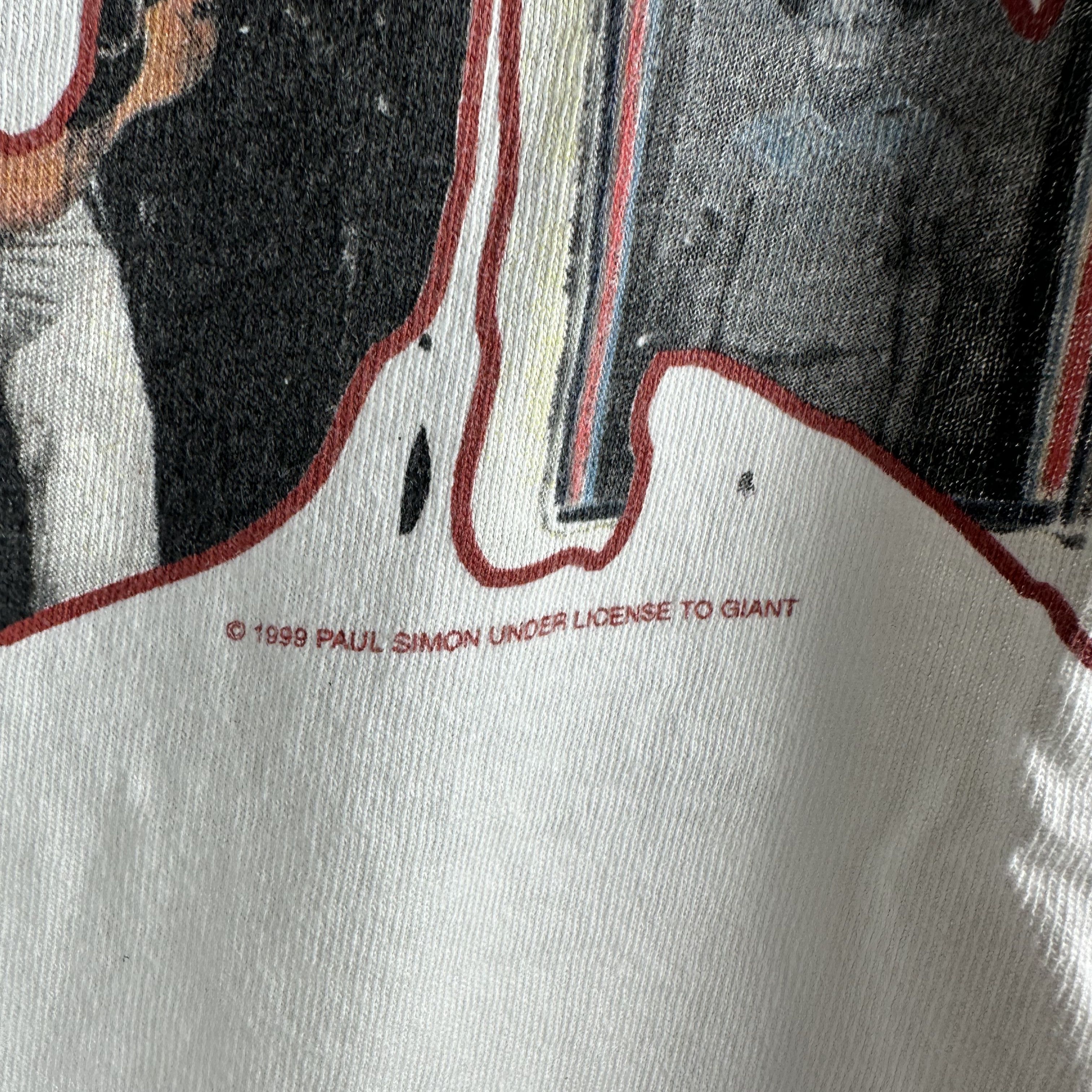 Vintage Vintage 1999 Paul Simon Tour Concert Promo T-shirt Size US L / EU 52-54 / 3 - 6 Thumbnail