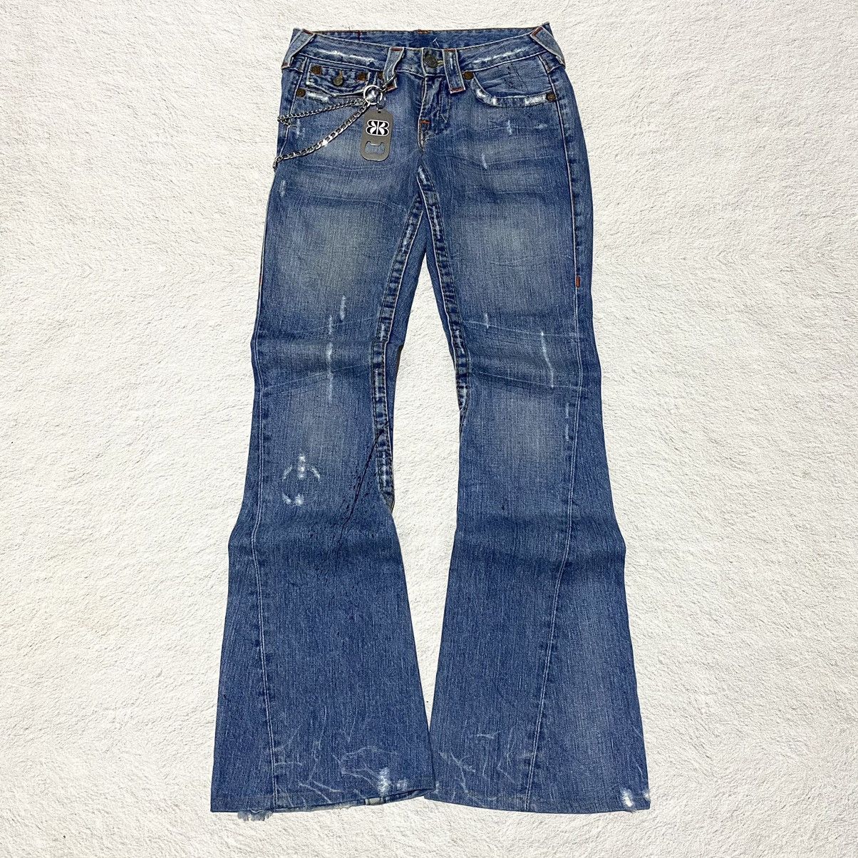 True Religion 🔥RARE🔥 Vintage 2000s True Religion Flared Jeans Size 25" / US 0 / IT 36 - 3 Thumbnail