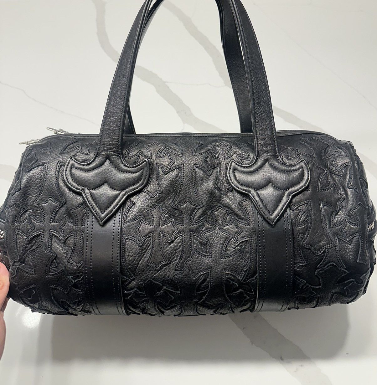 Chrome Hearts 🔥Chrome Hearts Black Cross Patches Duffle Bag🔥 Size ONE SIZE - 3 Thumbnail