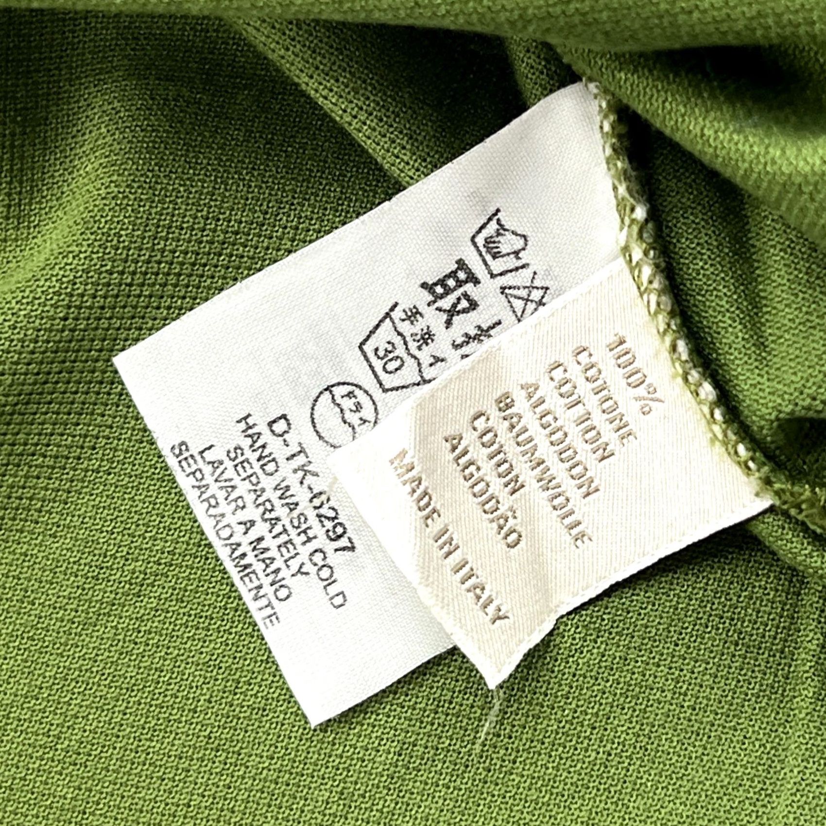 Ermenegildo Zegna Ermenegildo Zegna Polo Shirt Mens 3XL Green Short Sleeve Front Pocket Cotton Size US XXL / EU 58 / 5 - 6 Thumbnail
