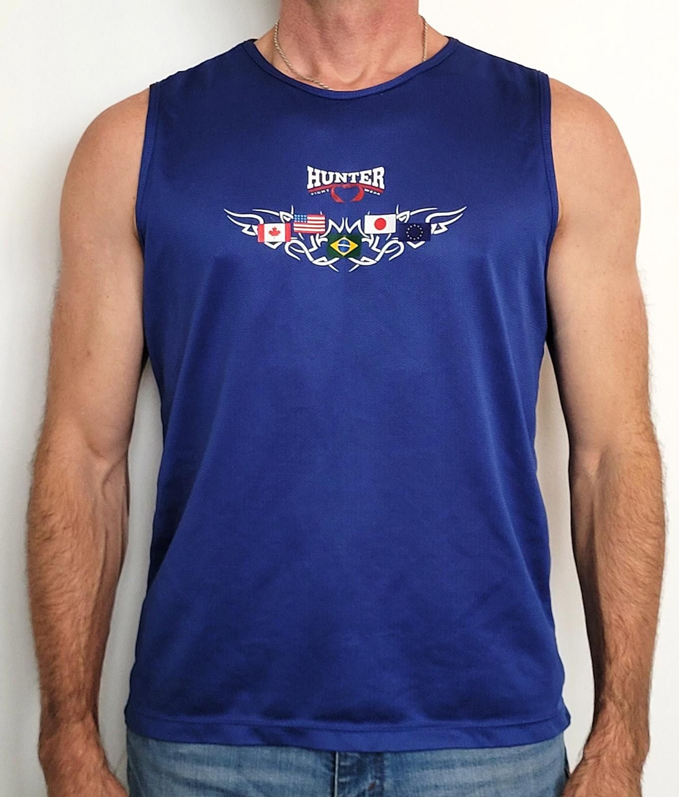 Hunter Hunter Sports Men’s Large Blue Athletic Tank Top w/ Graphic Size US L / EU 52-54 / 3 - 1 Thumbnail