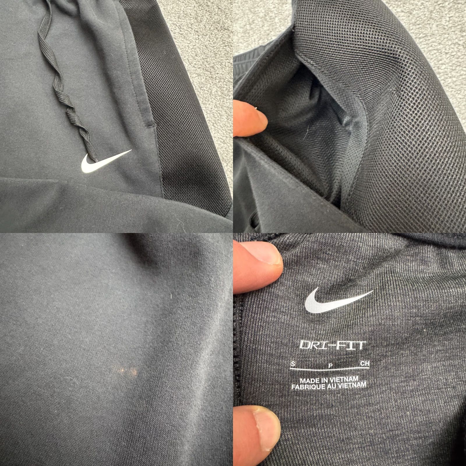 Nike Nike Dri-Fit Jogger Sweatpants Mens Small Black SI Logo Zip Pockets Activewear Size US 29 - 8 Thumbnail