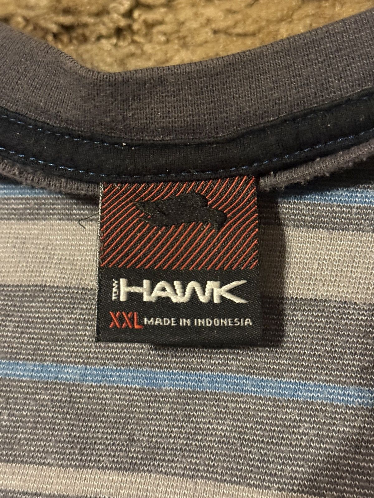 Tony Hawk Vintage Y2K Tony Hawk Striped Long Sleeve Shirt XXLarge Size US XXL / EU 58 / 5 - 5 Thumbnail