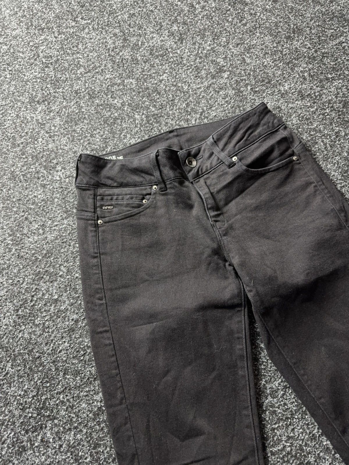 G-Star Y2K 00s vntg G-Star RAW Midge Cody Mid Skinny Black Jeans Size 28" / US 6 / IT 42 - 7 Thumbnail