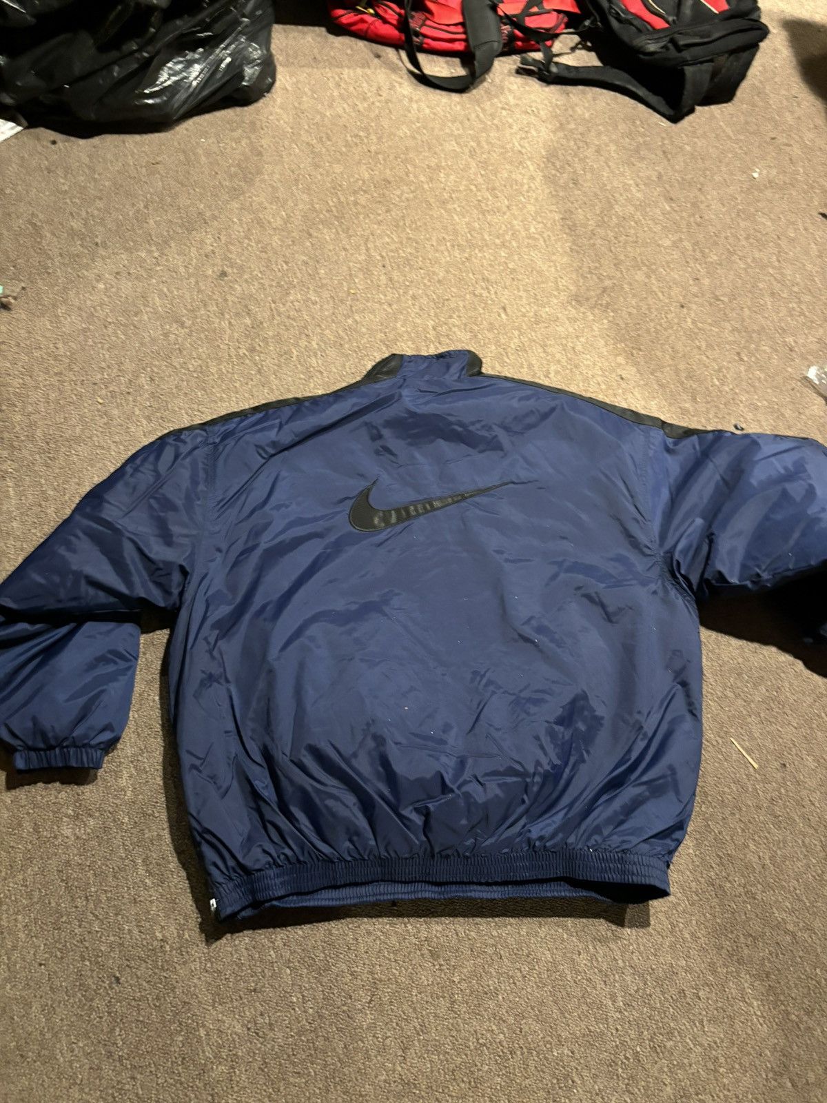 Nike × Vintage Vintage Nike center swoosh 1/4 Winter puff jacket Size US XXL / EU 58 / 5 - 2 Thumbnail