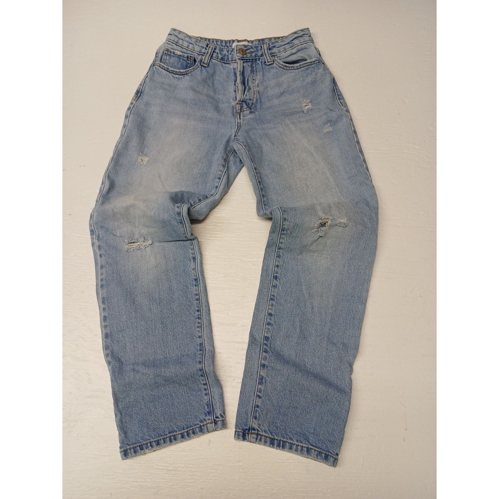 Forever 21 Forever 21 (24) Women's Button Light Denim Blue Jeans Size 24" / US 00 / IT 34 - 1 Thumbnail