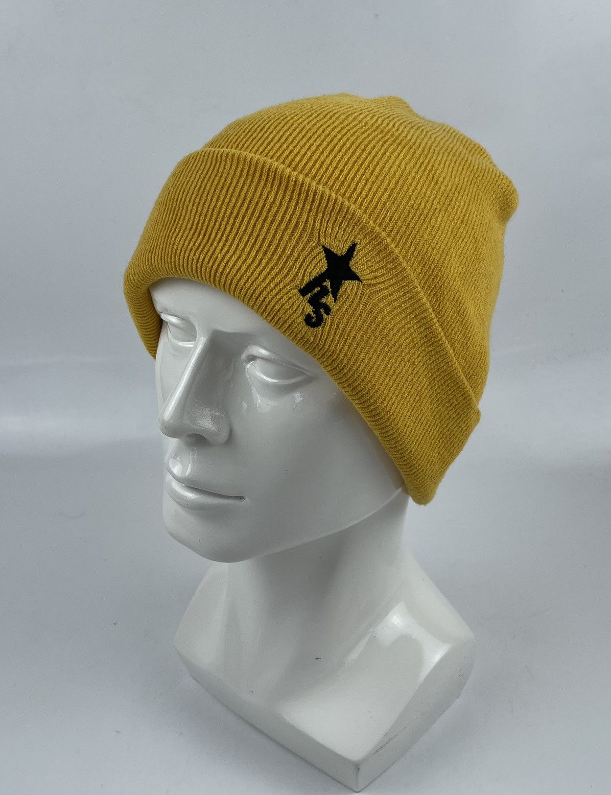 image of Winter Session Headstar Made In Japan Beanie Hat Snow Cal in Yellow, Men's