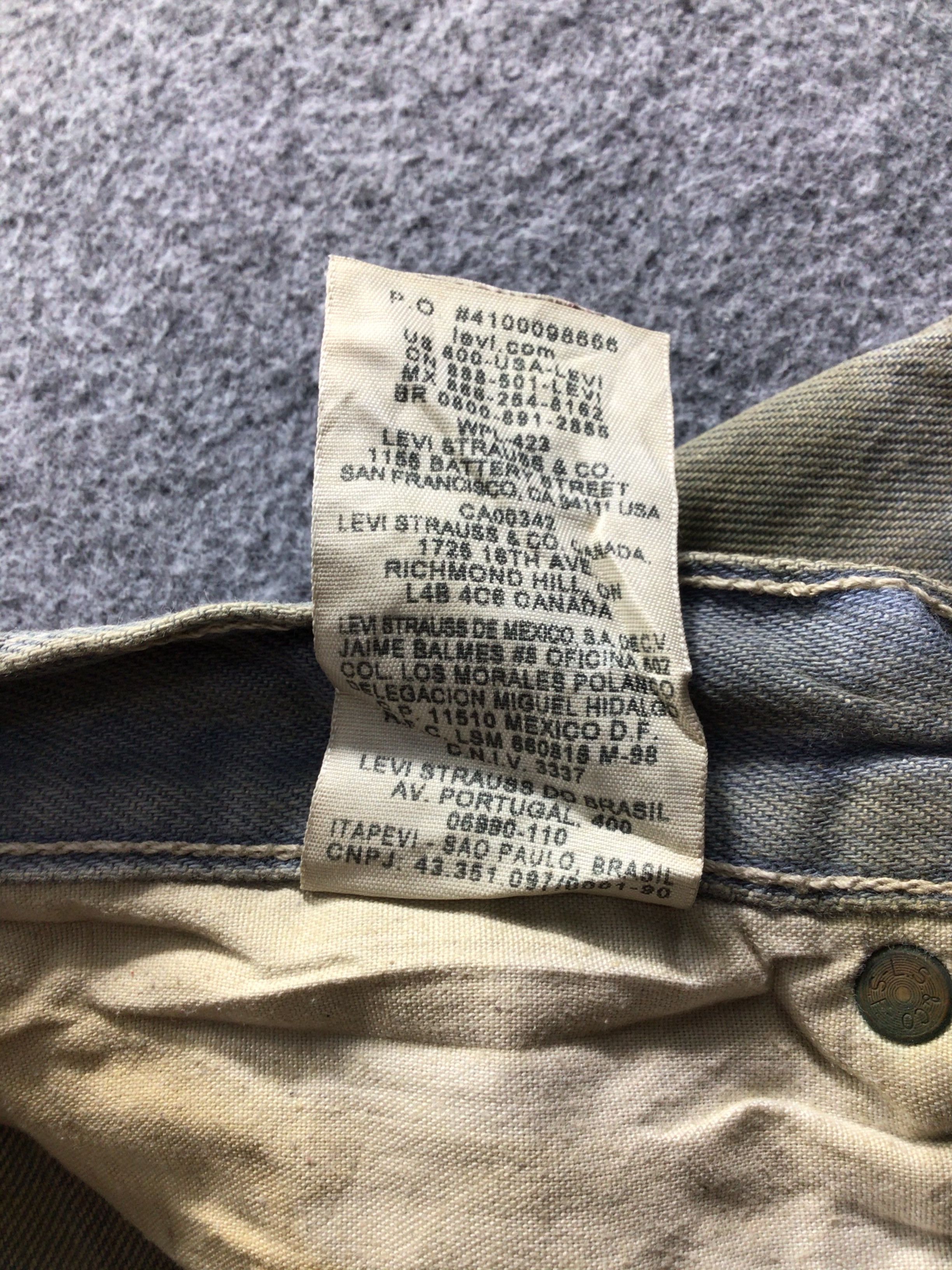 Levi's Faded Dirty Wash Levis Vintage 501 Jeans - J353 Size US 29 - 10 Thumbnail