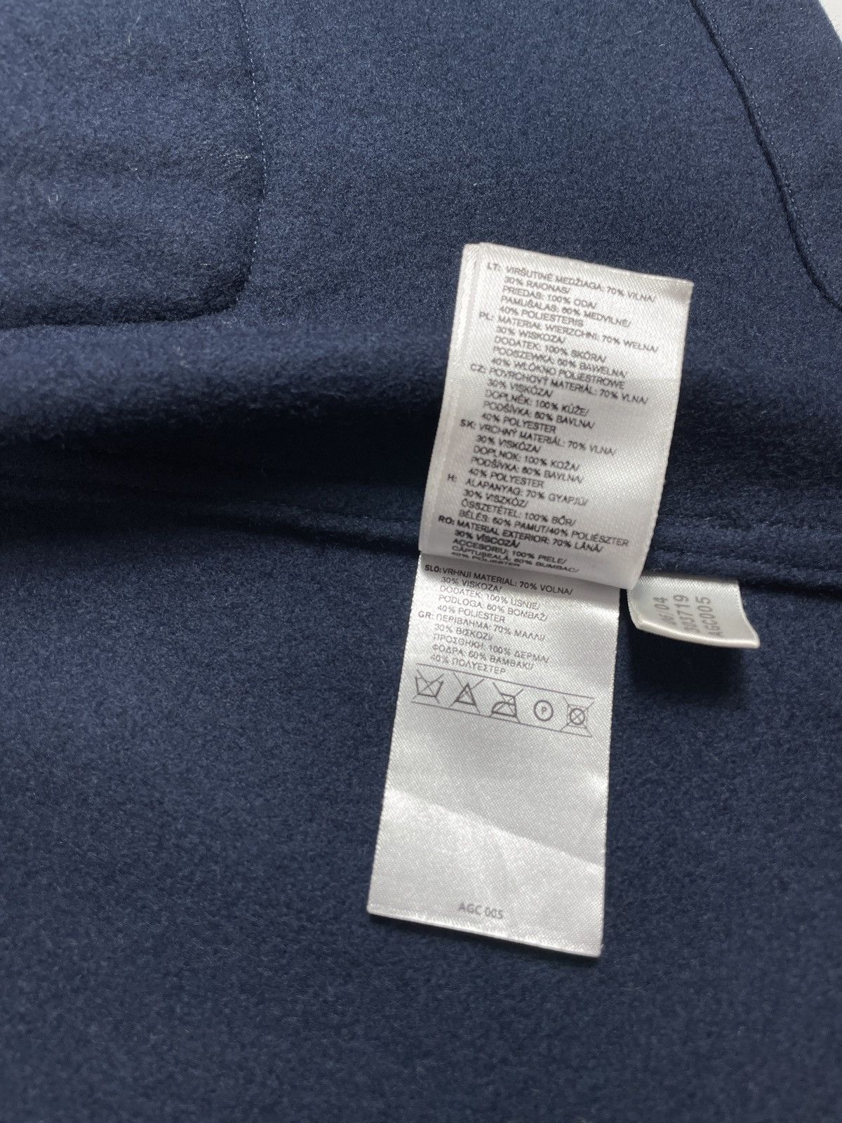Adidas 00s Adidas Originals Vintage Wool Coat Navy Blue early 2000s Size US L / EU 52-54 / 3 - 17 Thumbnail