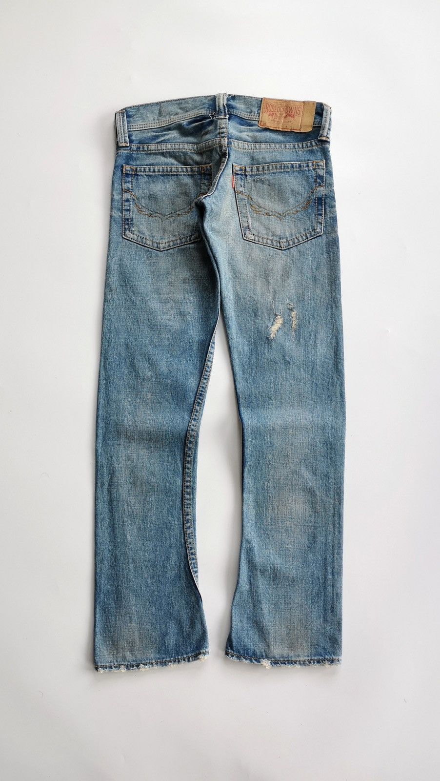 Japanese Brand Thrashed Rodeo Crowns Japan Denim Jeans Size US 29 - 6 Thumbnail