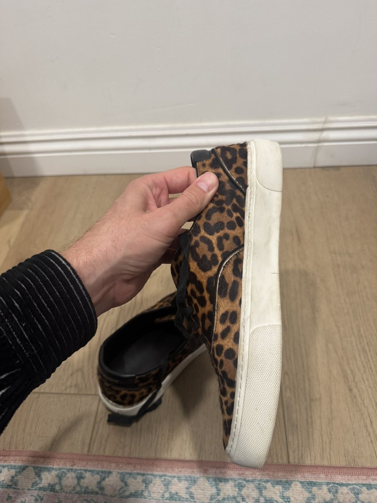 Saint Laurent Paris Ponyhair Leopard Venice Skates Size US 8 / EU 41 - 9 Thumbnail