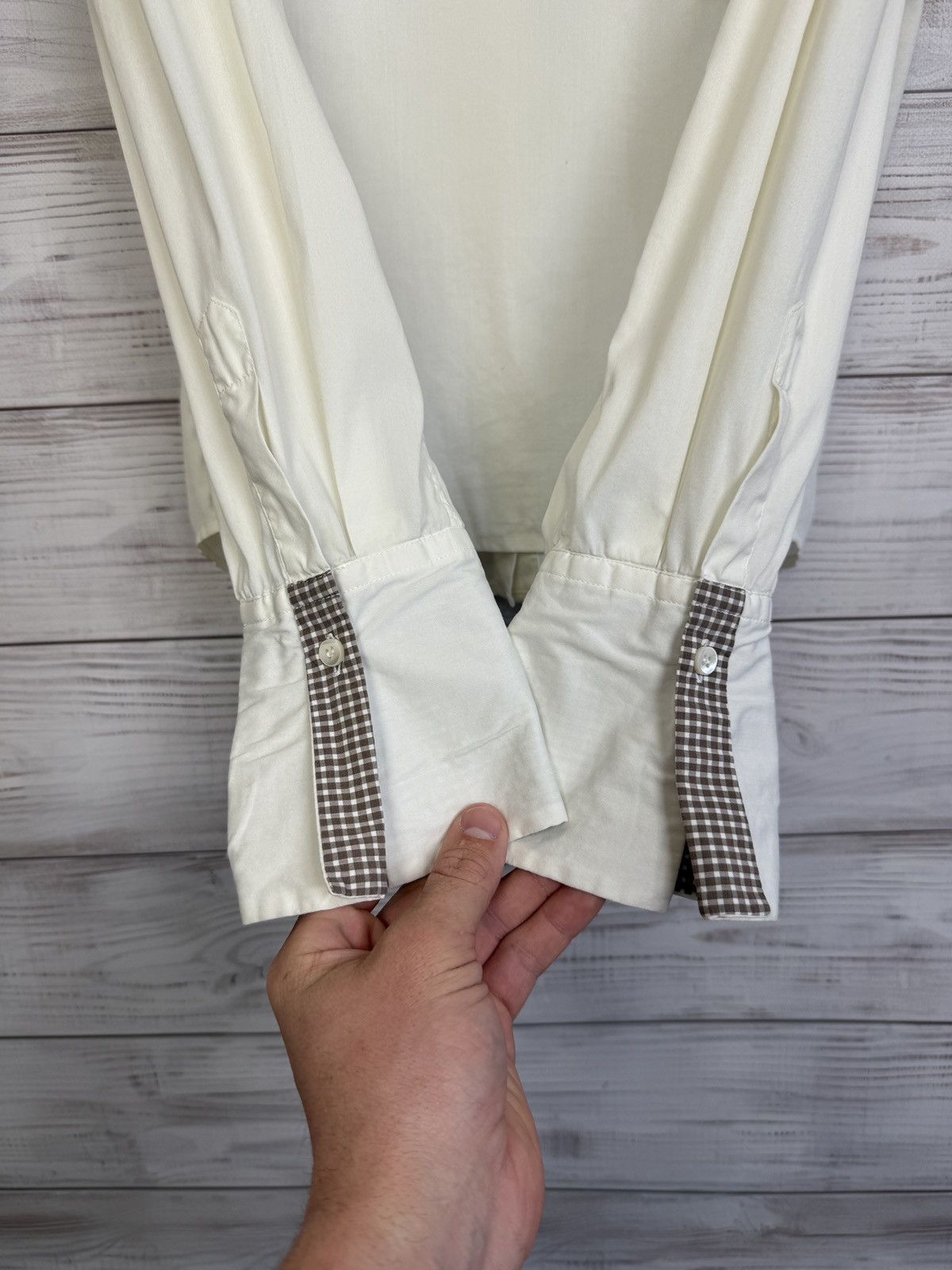 Brunello Cucinelli Brunello Cucinelli Shirt Button Up Made in Italy Size L / US 10 / IT 46 - 9 Thumbnail