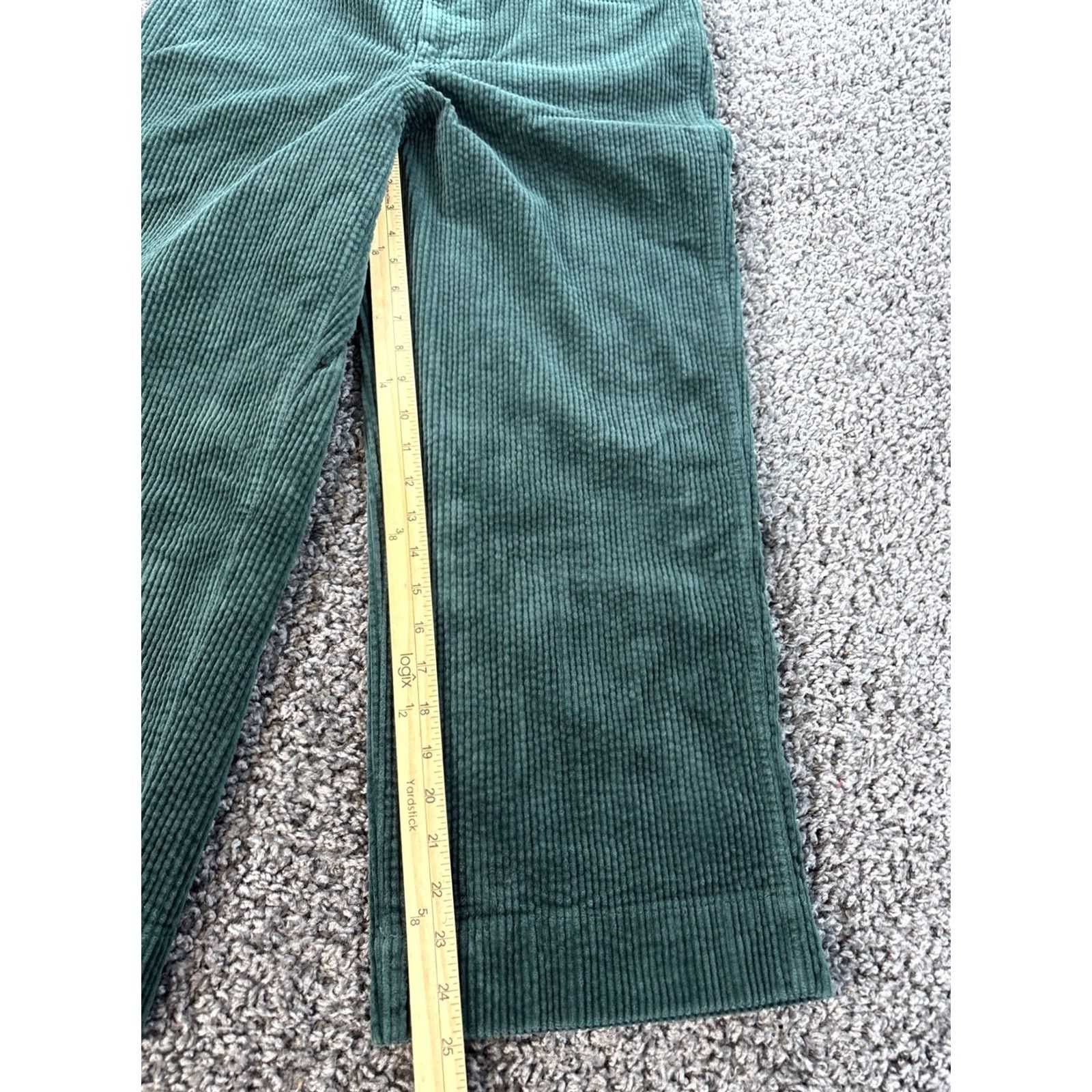 Madewell Madewell Pants Womens 30 Corduroy Slim Emmett Wide Leg Crop Forest Green Stretch Casual Jeans Pants Boys Girls Mens Womens Size 30" / US 8 / IT 44 - 2 Thumbnail