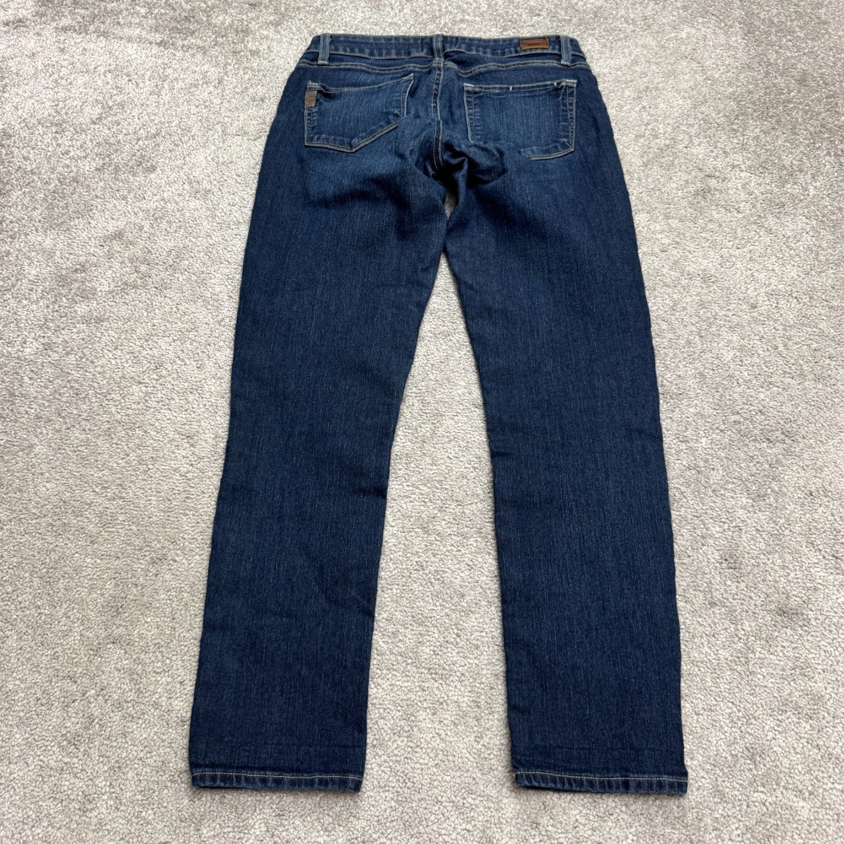 Paige Paige Kylie Crop Jeans Womens 27 Dark Wash Mid Rise Denim Pant Regular 29" Waist 28" Inseam Blue Streetwear Slim Modern Womens Size 27" / US 4 / IT 40 - 2 Thumbnail