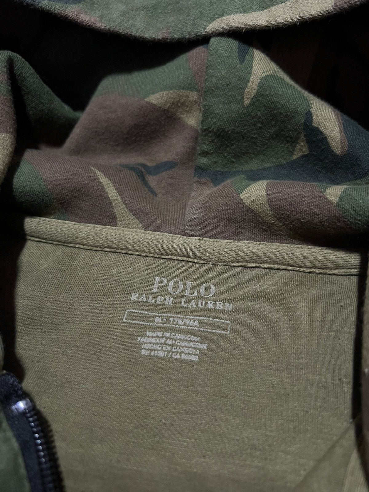 Ralph Lauren Vintage 90s Polo Ralph Lauren Camo Zip-hoodie Streetwear Size US M / EU 48-50 / 2 - 4 Thumbnail