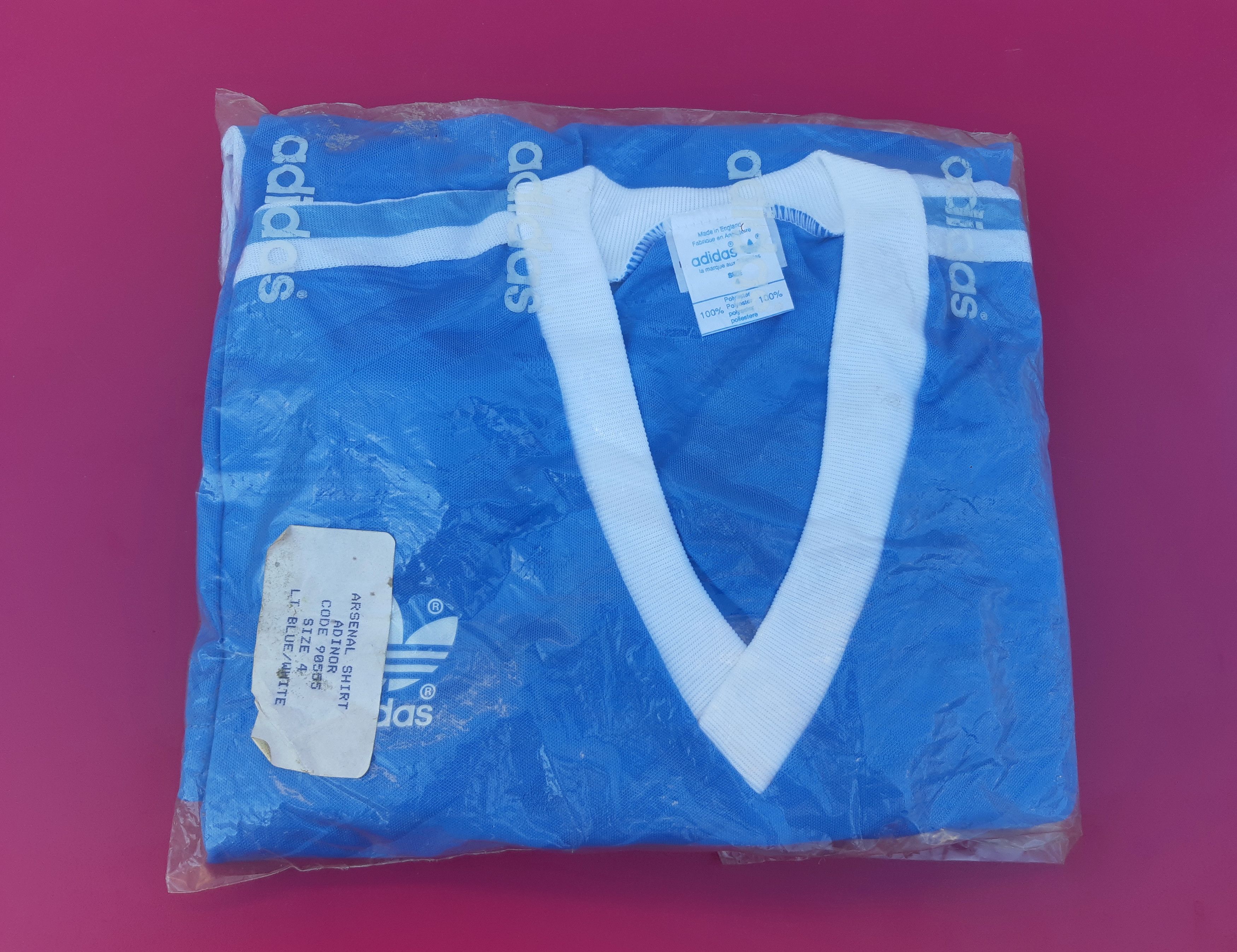 Adidas 80s ADIDAS Soccer Jersey ARSENAL England size 4 - XXS NWT Size US XXS / EU 40 - 6 Thumbnail