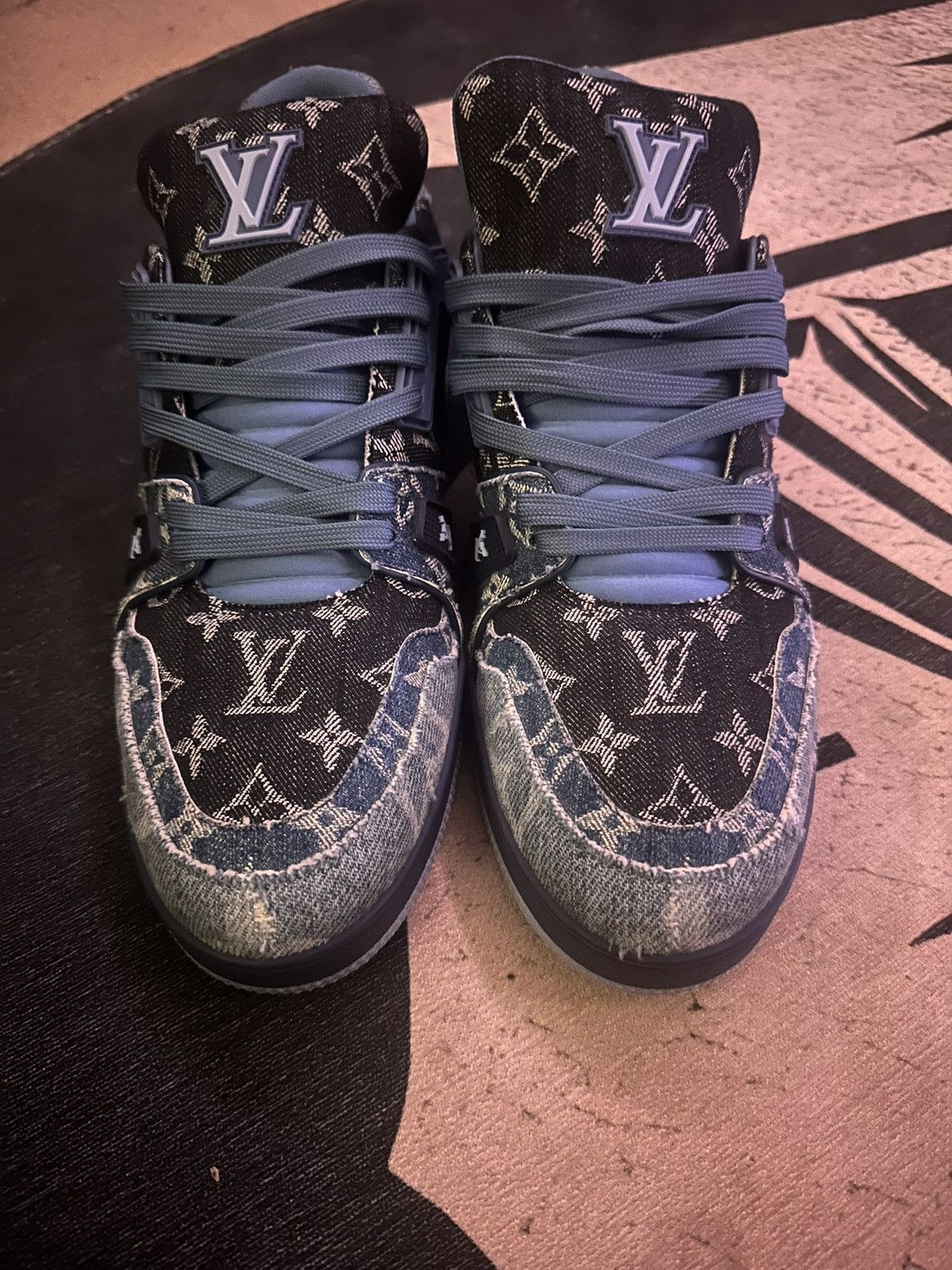 Louis Vuitton Louis Vuitton trainer ‘blue’ Size US 11 / EU 44 - 1 Thumbnail