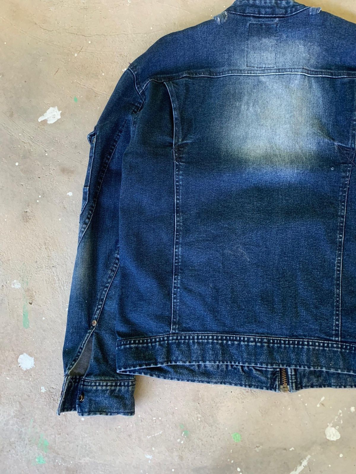 Japanese Brand I’Z Frontier 7570 Distressed Denim Rider Jacket Size US M / EU 48-50 / 2 - 15 Thumbnail