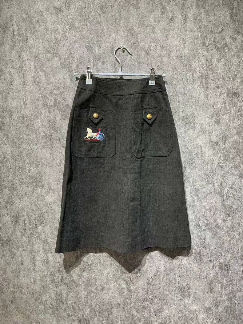 Celine Celine ButtonUp Short Skirt Size 23" - 7 Thumbnail