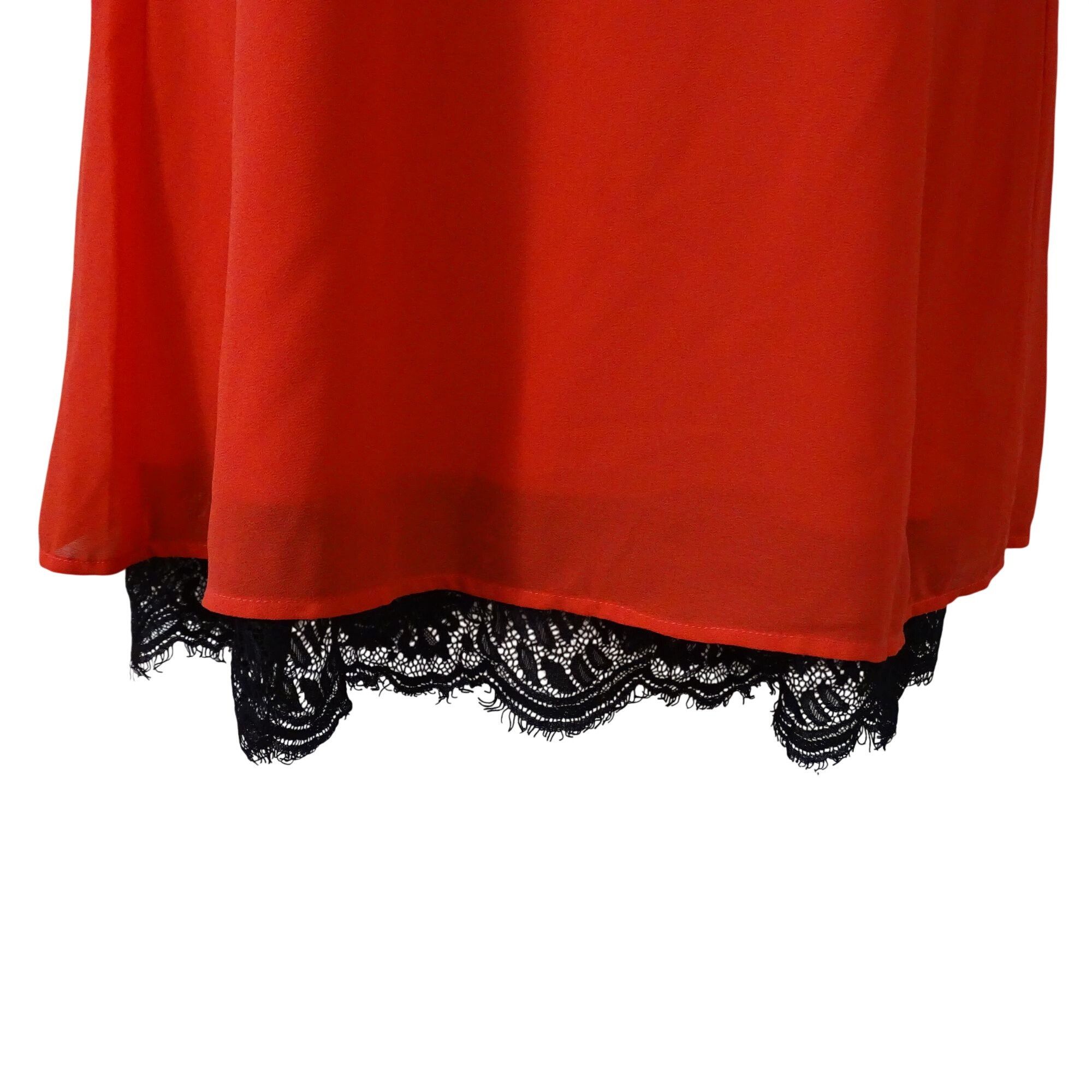 Other Ya Los Angeles Orange Flutter Sleeve Shift Dress Size L Size L / US 10 / IT 46 - 6 Thumbnail