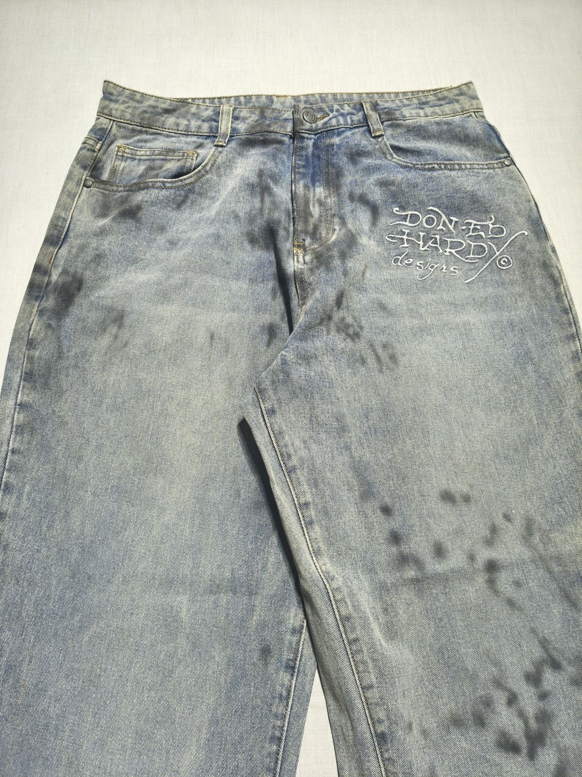 Ed Hardy DISTRESSED NEW YORK CITY ED HARDY JEANS🗽(041) Size US 32 / EU 48 - 8 Thumbnail