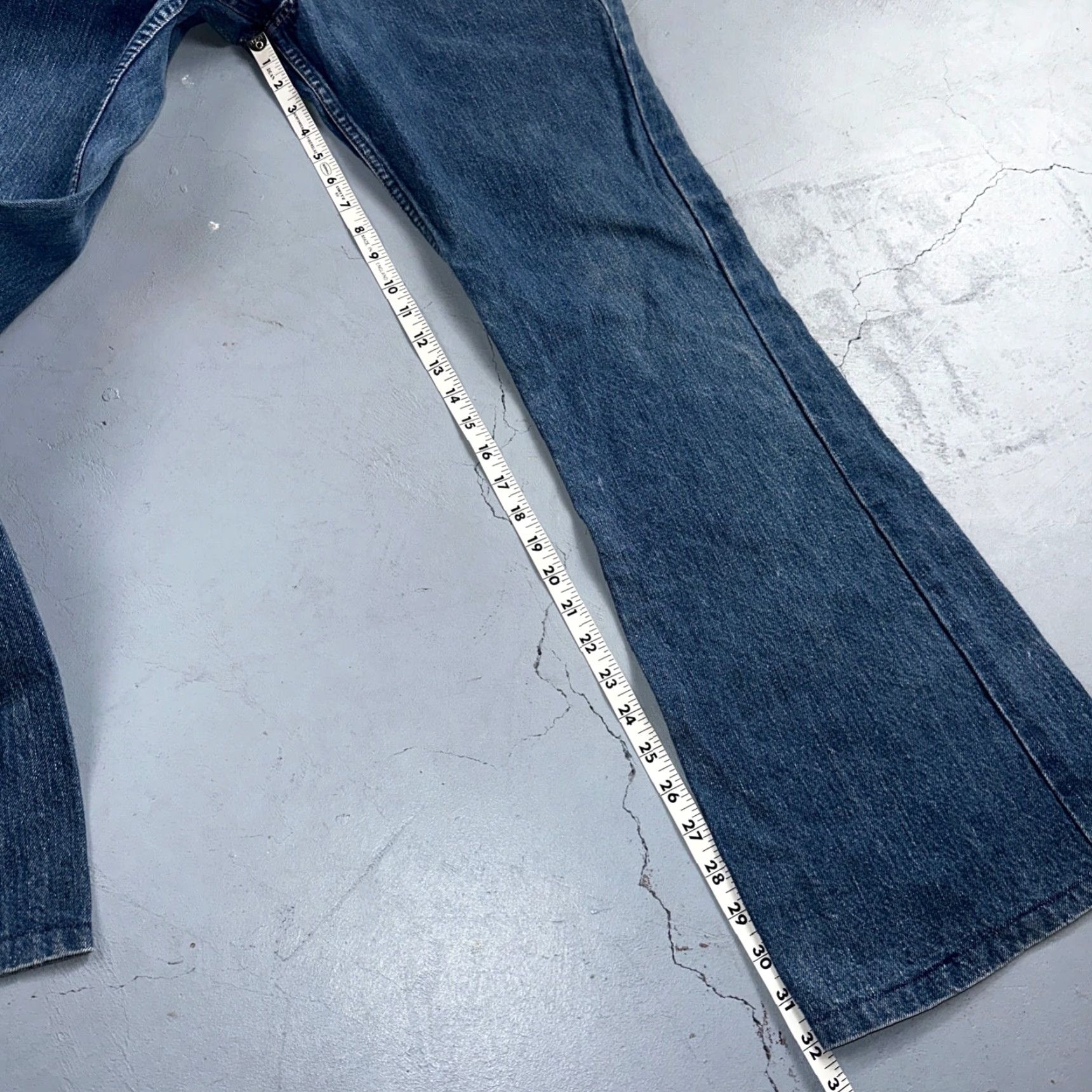 Levi's VINTAGE Levi's 684 USA Orange Tab Bootcut Jeans 34x32 Blue Bell Bottom Denim Cotton Men's Blue 70s Flare N/A Size US 34 / EU 50 - 6 Thumbnail