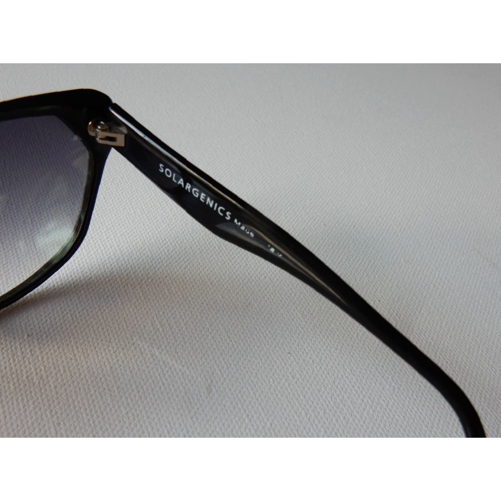 Vintage VINTAGE Solargenics Sunglasses Men's Black Italy 80s Retro Accessories Size ONE SIZE - 5 Thumbnail