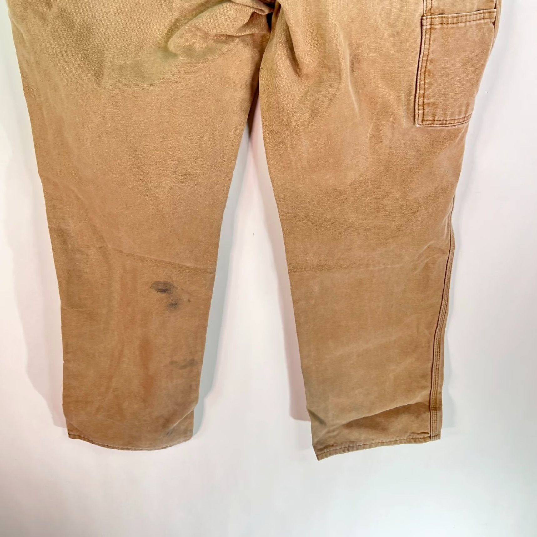 Dickies VINTAGE Dickies Carpenter Distressed Jeans Mens Size 38 (38X34) Brown High Rise 90s Hip Hop Size US 38 / EU 54 - 6 Thumbnail