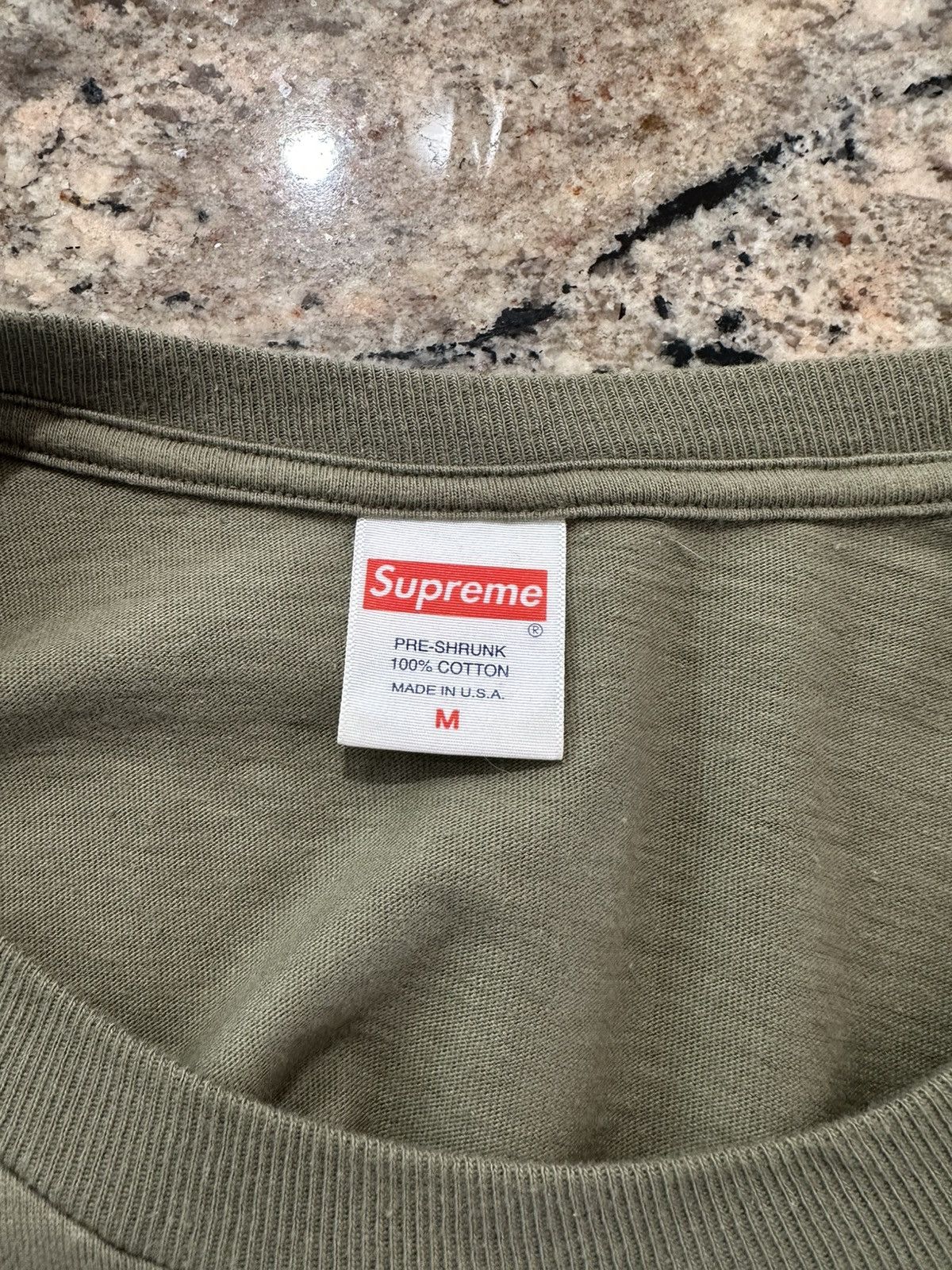 Supreme Supreme Cross Box Logo Olive Size US M / EU 48-50 / 2 - 5 Thumbnail
