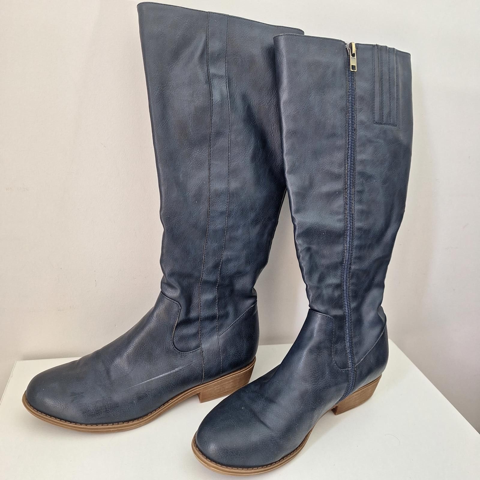 Designer I love Billy Knee High Blue Boots women size au/us 8 Size US 9 / IT 39 - 2 Thumbnail