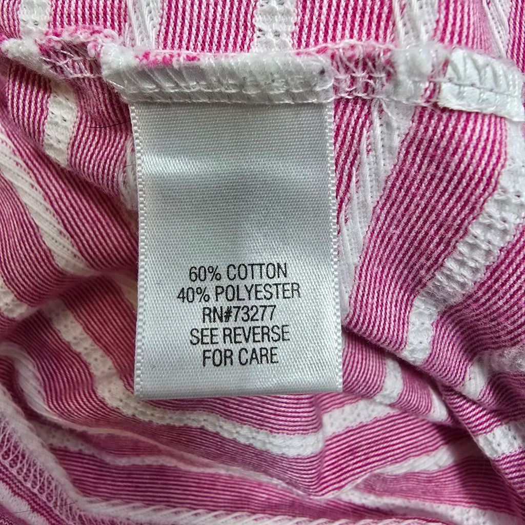 Croft & Barrow Women's Croft & Barrow Pink White Striped Long Sleeve Tee XL Size XL / US 12-14 / IT 48-50 - 8 Thumbnail