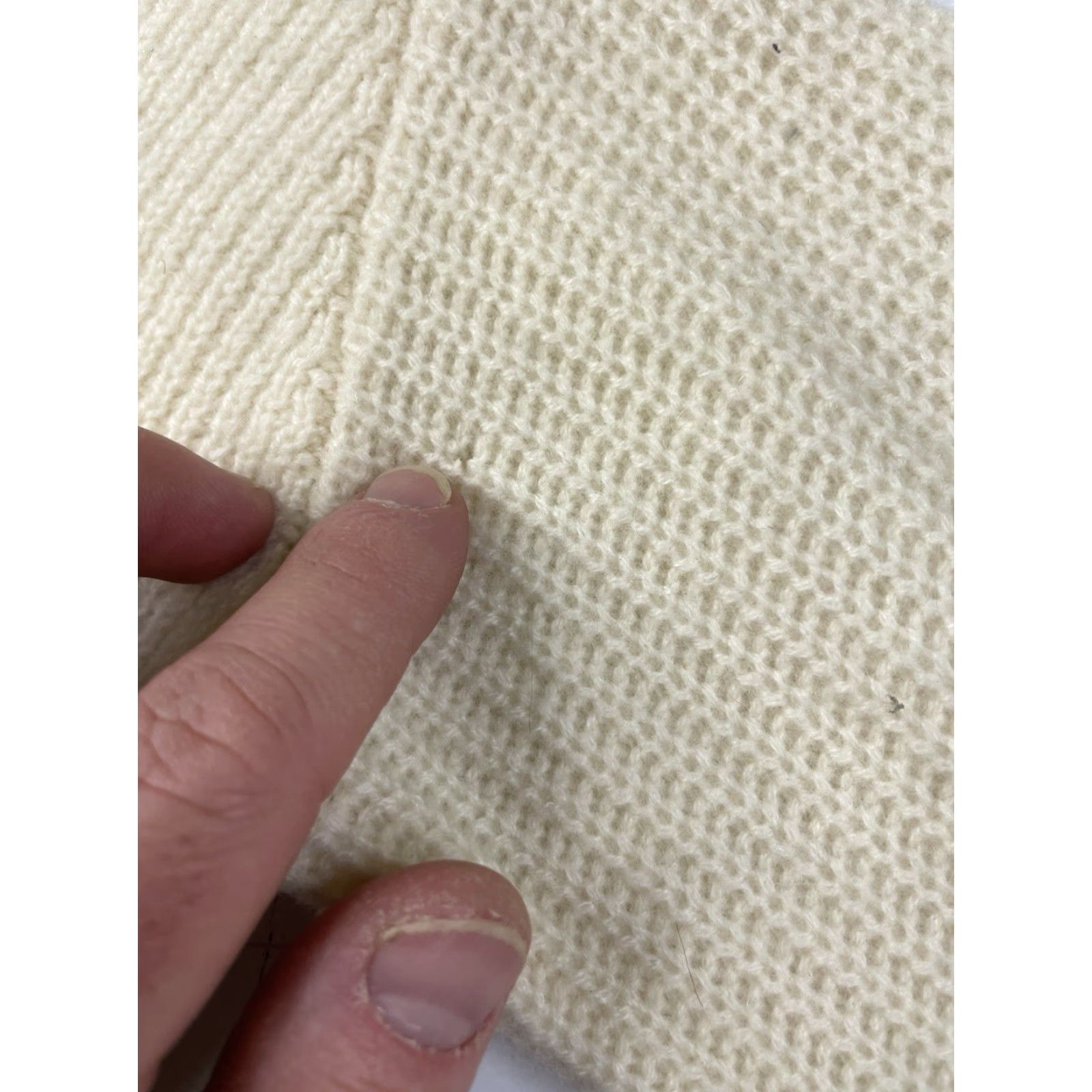 Vintage Halogen Pullover Sweater XS Women Turtleneck Ivory 100% Cashmere Knit Long Sleeve Lightweight Casual Size XS / US 0-2 / IT 36-38 - 5 Thumbnail