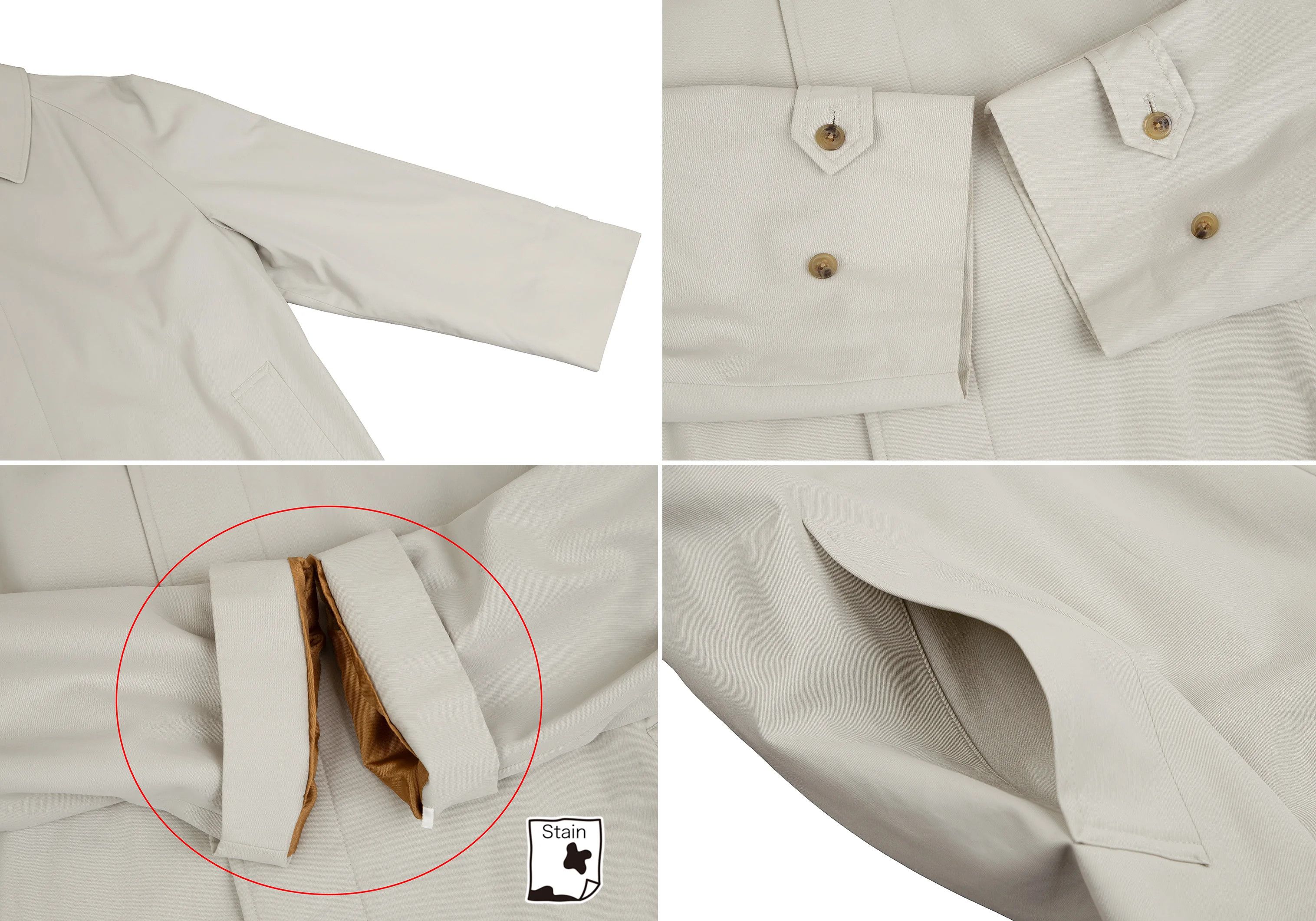 Burberry Beige Stand Collar Coat in Size M Size US M / EU 48-50 / 2 - 5 Thumbnail