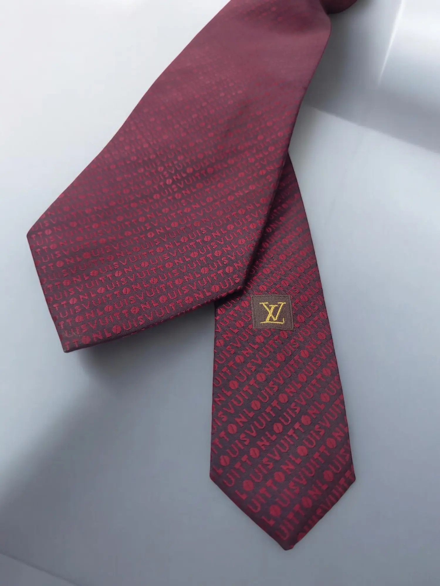 Louis Vuitton Louis Vuitton Silk Overflow Monogram Tie Cravatte Size ONE SIZE - 4 Thumbnail