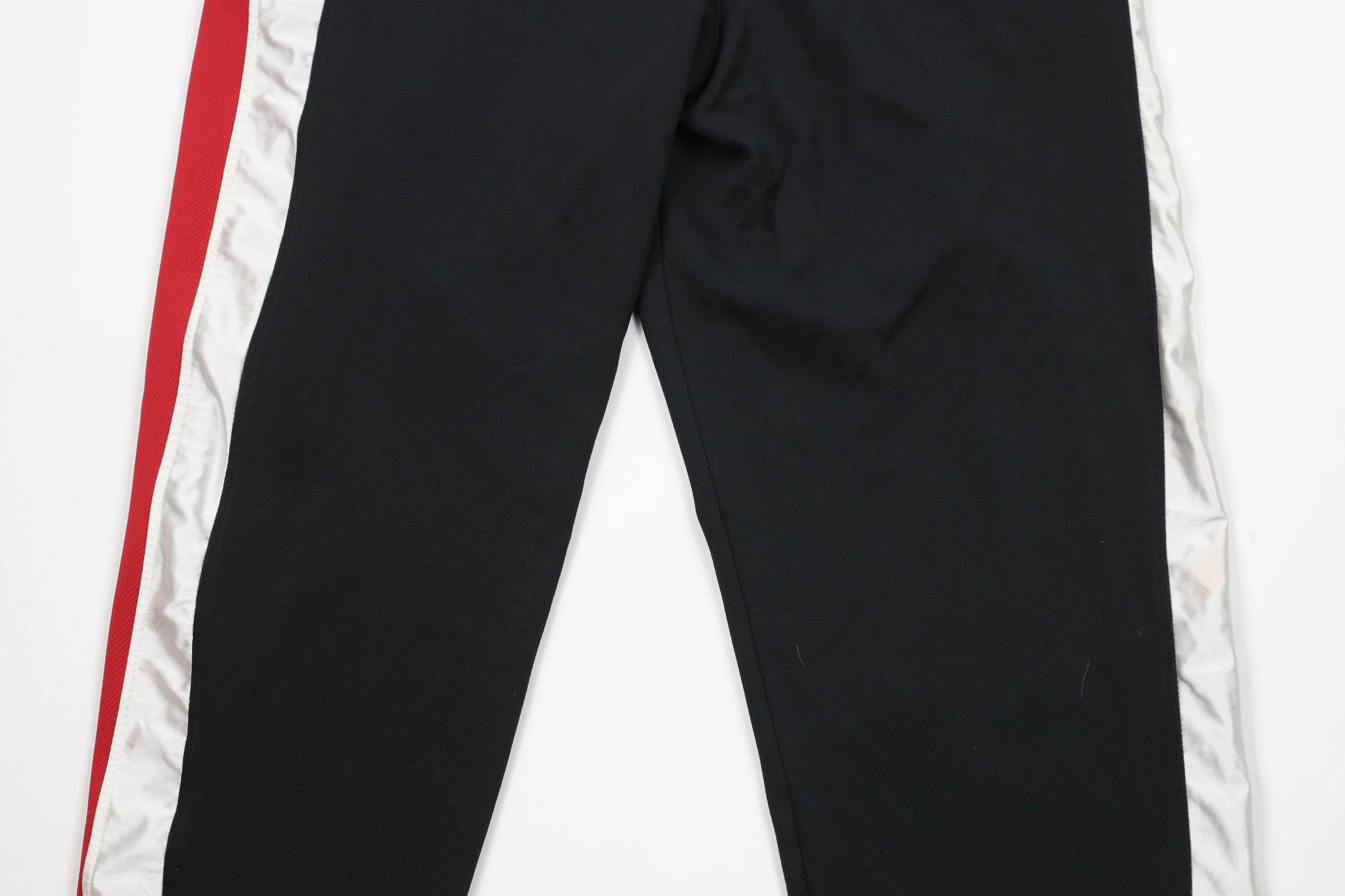 Nike × Vintage Vintage Nike Basketball Mini Swoosh Wide Leg Pants Black Size US 36 / EU 52 - 12 Thumbnail