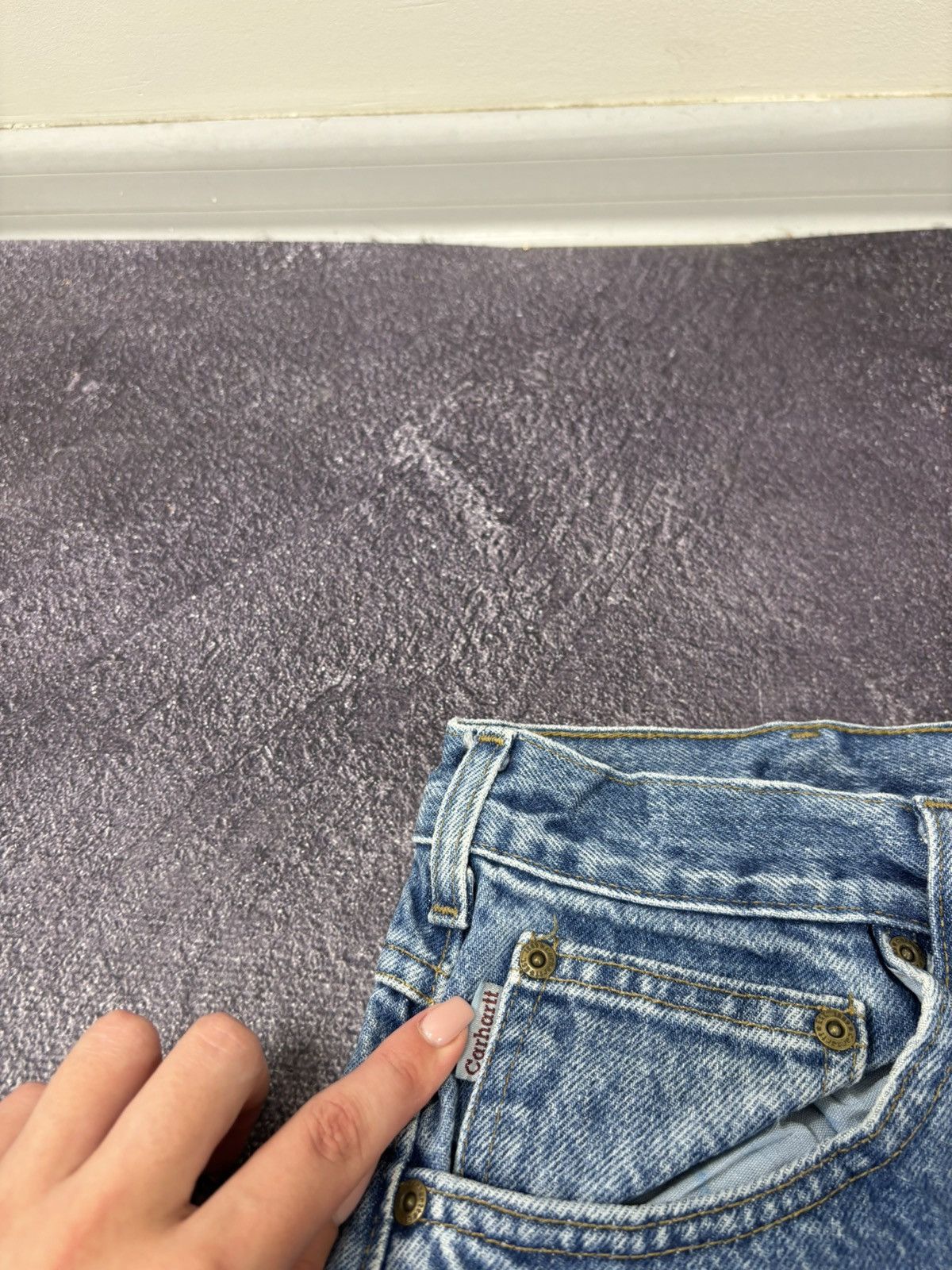 Carhartt Vintage Carhartt Blue Y2K USA 90s Hype Baggy Jeans Size US 40 / EU 56 - 14 Thumbnail