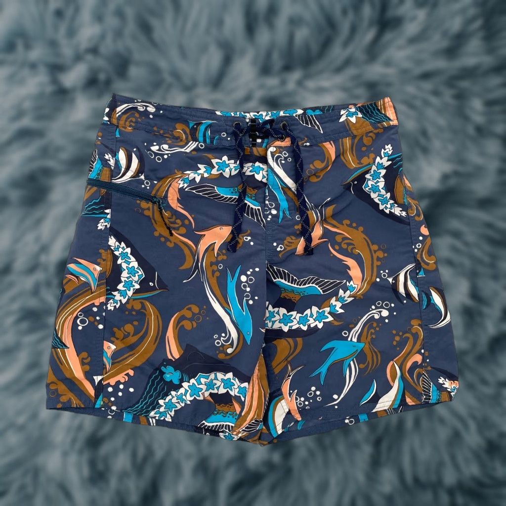 Patagonia Patagonia Shorts Adult 30 Blue Swim Trunks Lightweight Board Outdoors Fishes Men Size US 30 / EU 46 - 1 Thumbnail