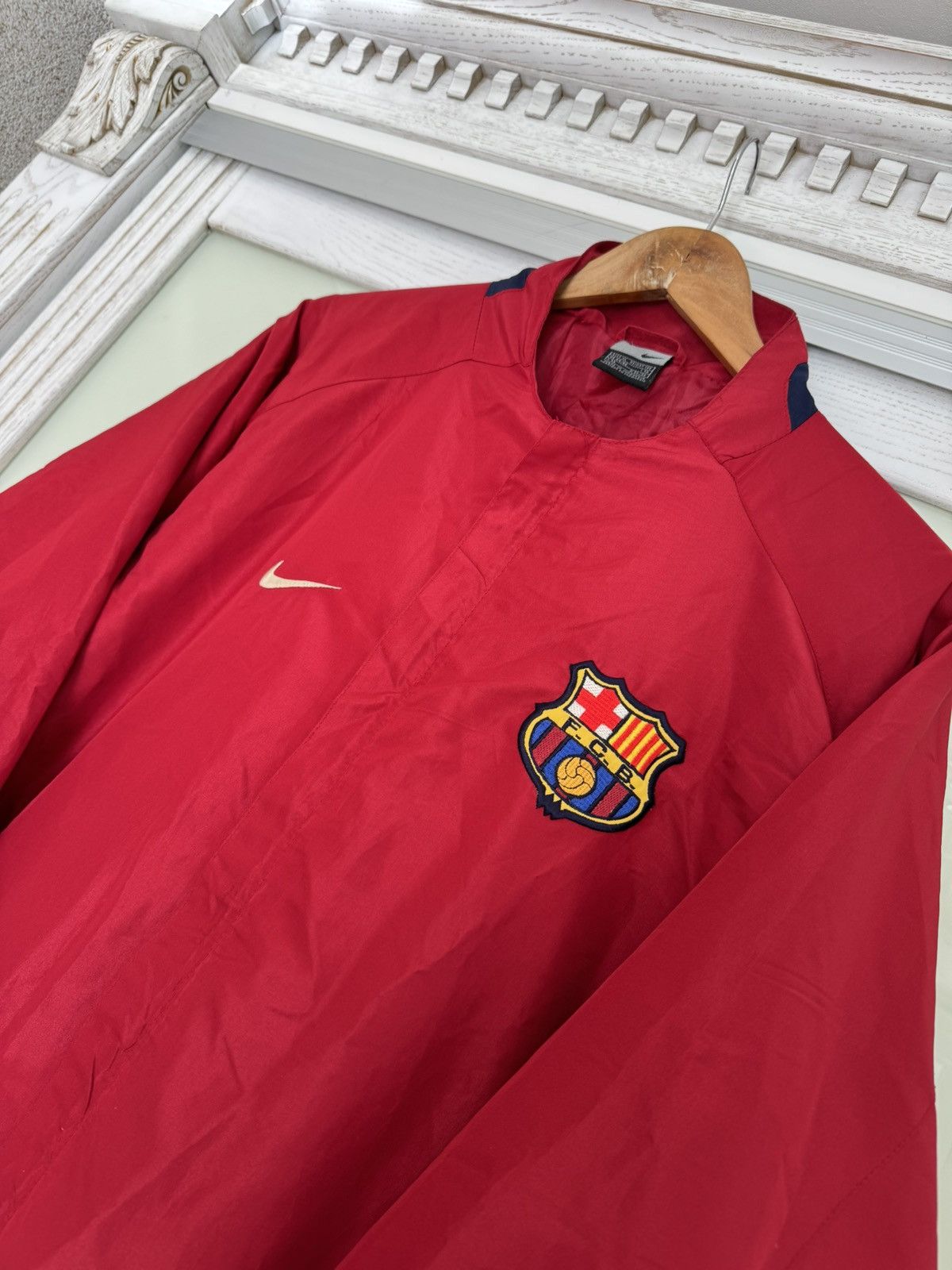 Nike × Vintage Vintage Barcelona 2002-2003 Soccer Track Jacket Football Kit Size US XL / EU 56 / 4 - 5 Thumbnail